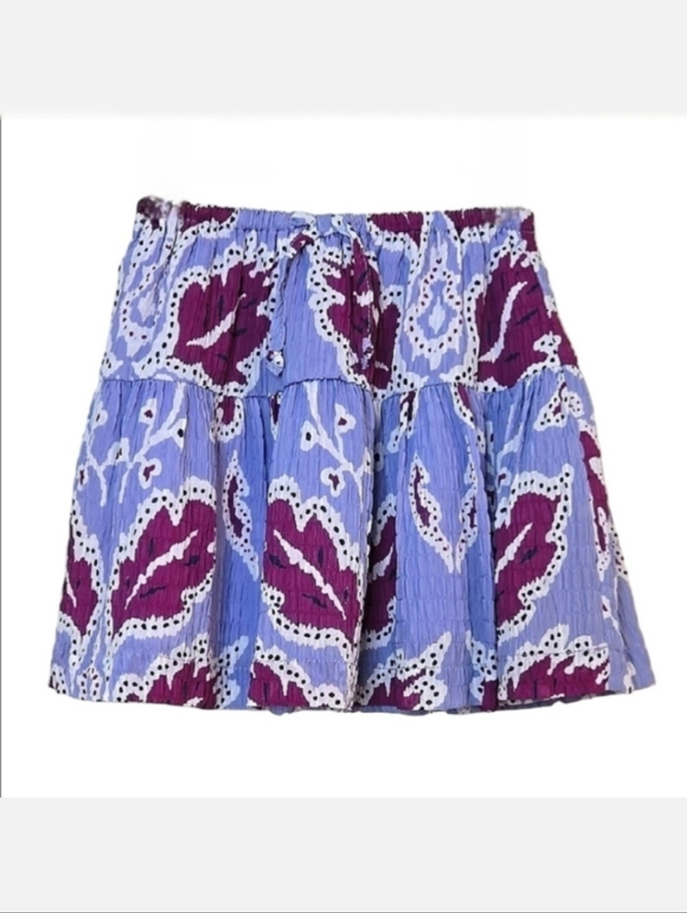 3/$15 Zara Kids Violet, Purple, & White Bubble Mini Skirt, Size 6 ~ EUC